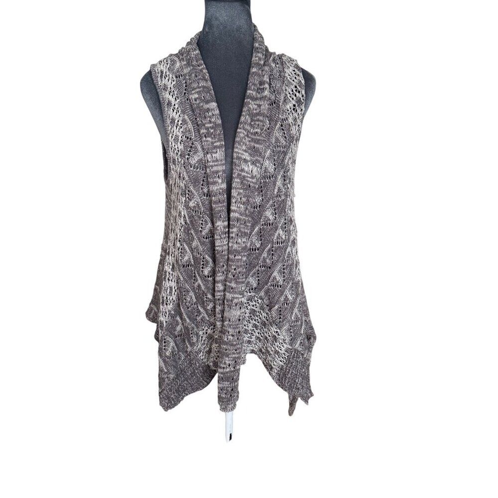 Moth Chicago Open Knit Sleeveless Cardigan Vest XS/S